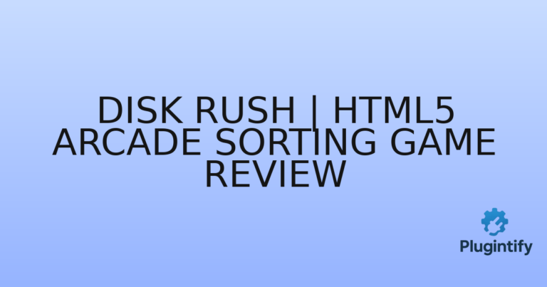 Read more about the article Disk Rush | HTML5 Arcade Sorting Game Review