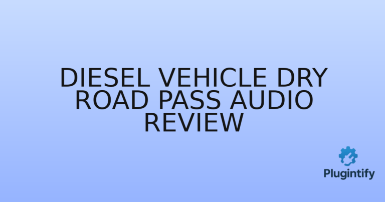 Read more about the article Diesel Vehicle Dry Road Pass Audio Review