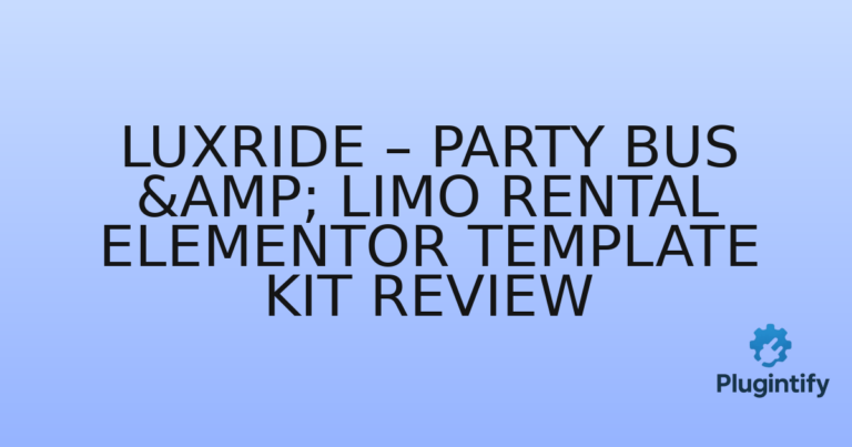 Read more about the article Luxride – Party Bus & Limo Rental Elementor Template Kit Review