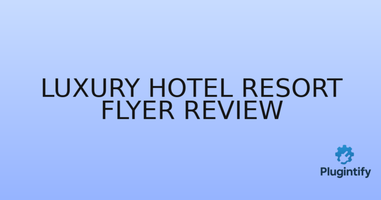 Read more about the article Luxury Hotel Resort Flyer Review