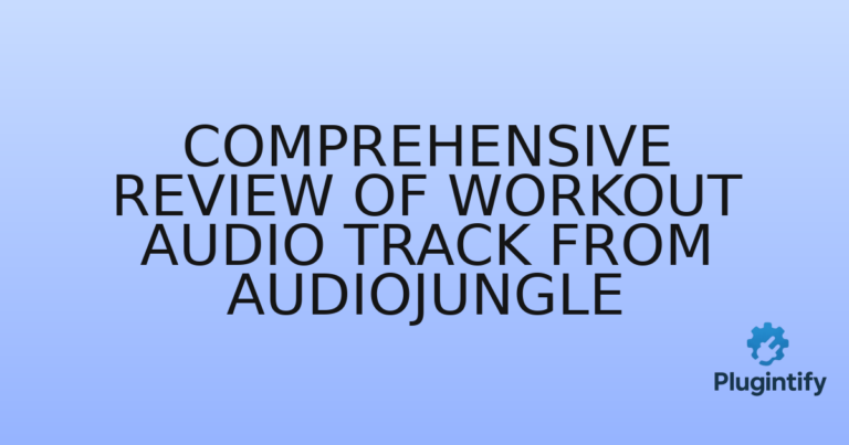 Read more about the article Comprehensive Review of Workout Audio Track from AudioJungle