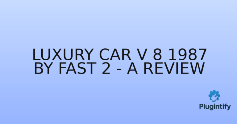 Read more about the article Luxury Car V 8 1987 By Fast 2 – A Review