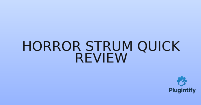 Read more about the article Horror Strum Quick Review