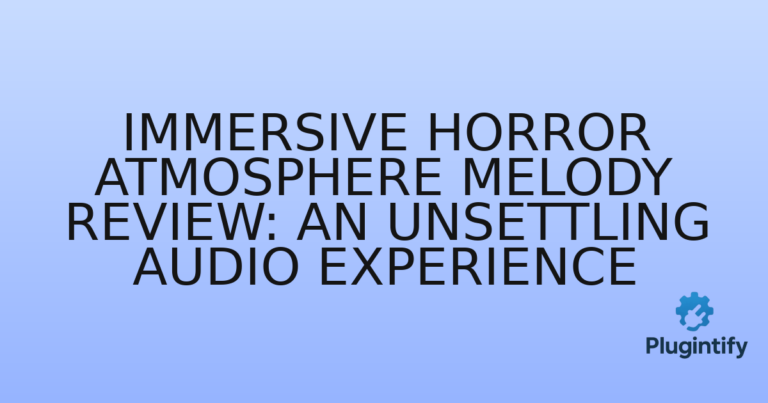 Read more about the article Immersive Horror Atmosphere Melody Review: An Unsettling Audio Experience