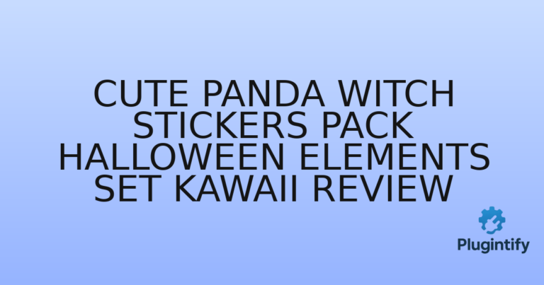 Read more about the article Cute Panda Witch Stickers Pack Halloween Elements Set Kawaii Review