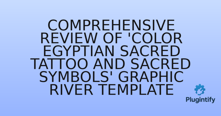 Read more about the article Comprehensive Review of ‘Color Egyptian Sacred Tattoo and Sacred Symbols’ Graphic River Template