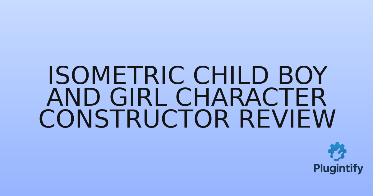 You are currently viewing Isometric Child Boy and Girl Character Constructor Review
