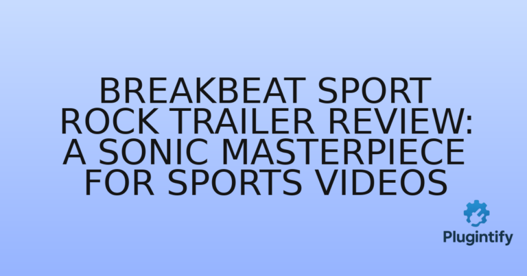 Read more about the article Breakbeat Sport Rock Trailer Review: A Sonic Masterpiece for Sports Videos