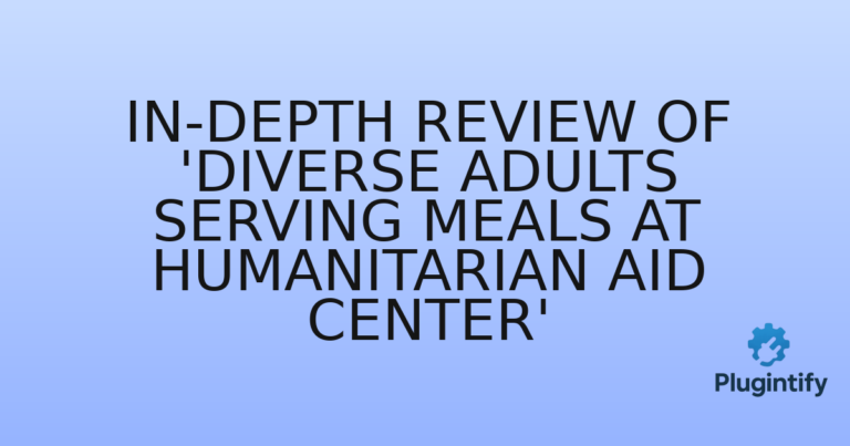 Read more about the article In-Depth Review of ‘Diverse Adults Serving Meals at Humanitarian Aid Center’