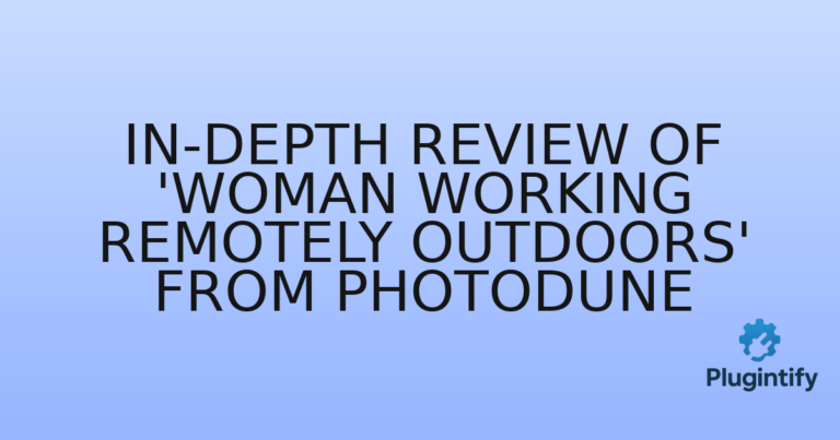 Read more about the article In-Depth Review of ‘Woman Working Remotely Outdoors’ from Photodune