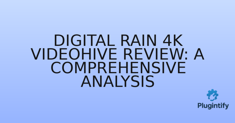 Read more about the article Digital Rain 4k Videohive Review: A Comprehensive Analysis