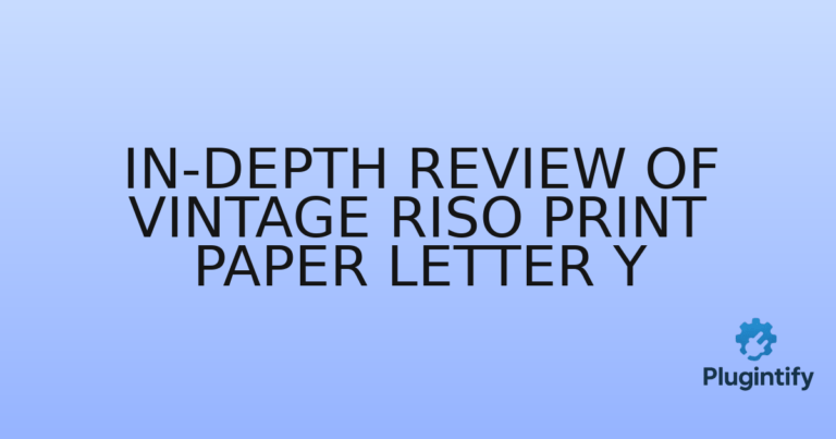 Read more about the article In-Depth Review of Vintage Riso Print Paper Letter Y