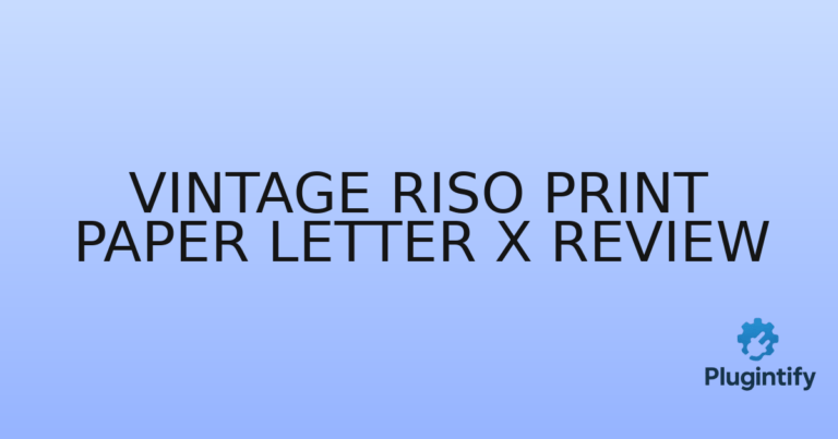 Read more about the article Vintage Riso Print Paper Letter X Review