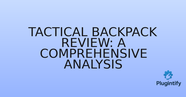 Read more about the article Tactical Backpack Review: A Comprehensive Analysis