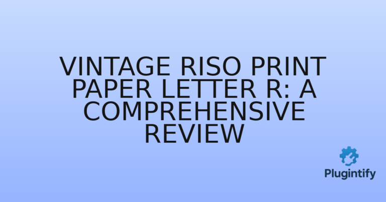 Read more about the article Vintage Riso Print Paper Letter R: A Comprehensive Review