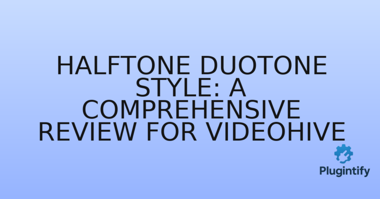 Read more about the article Halftone Duotone Style: A Comprehensive Review for Videohive