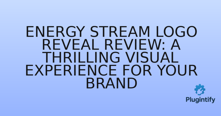 Read more about the article Energy Stream Logo Reveal Review: A Thrilling Visual Experience for Your Brand