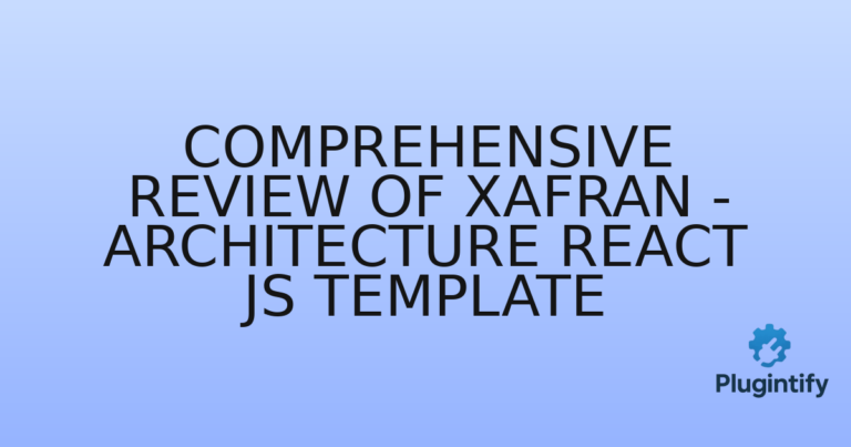Read more about the article Comprehensive Review of Xafran – Architecture React Js Template