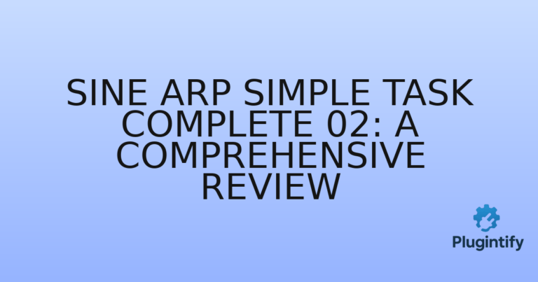 Read more about the article Sine Arp Simple Task Complete 02: A Comprehensive Review