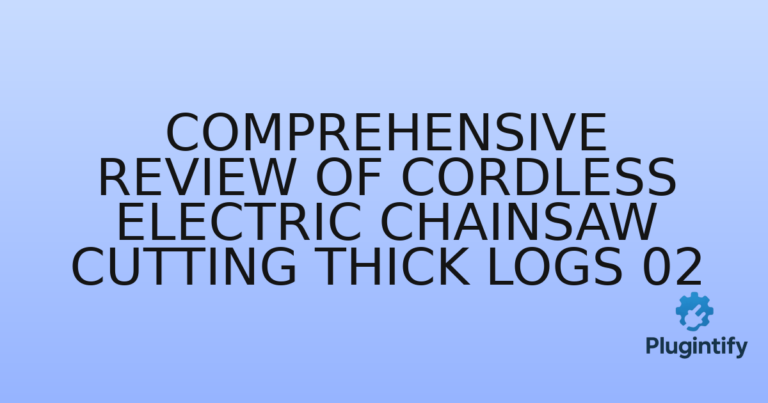 Read more about the article Comprehensive Review of Cordless Electric Chainsaw Cutting Thick Logs 02