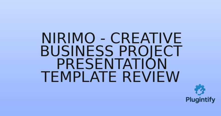 Read more about the article Nirimo – Creative Business Project Presentation Template Review