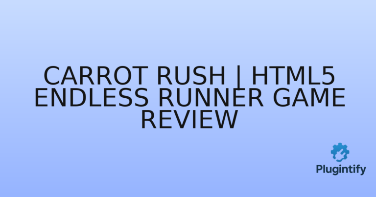 Read more about the article Carrot Rush | HTML5 Endless Runner Game Review