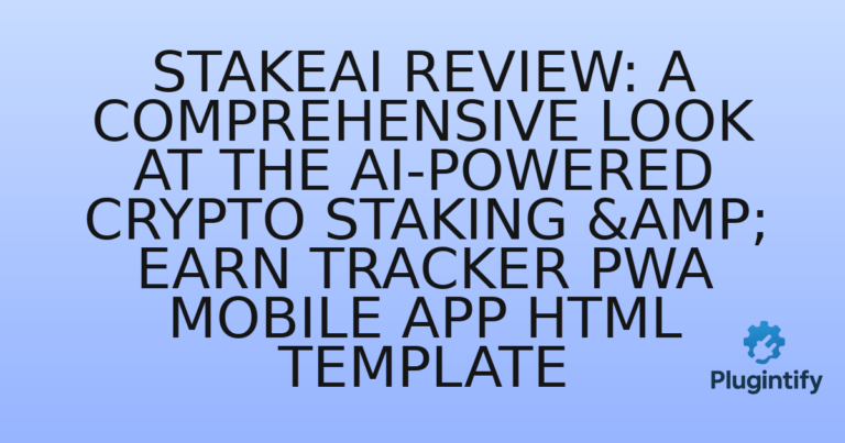 Read more about the article StakeAI Review: A Comprehensive Look at the AI-Powered Crypto Staking & Earn Tracker PWA Mobile App HTML Template
