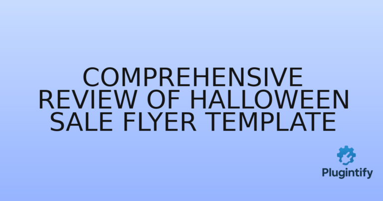 Read more about the article Comprehensive Review of Halloween Sale Flyer Template