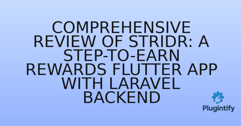 Read more about the article Comprehensive Review of Stridr: A Step-to-Earn Rewards Flutter App With Laravel Backend