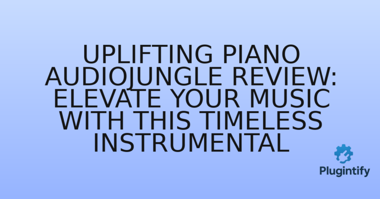 Read more about the article Uplifting Piano AudioJungle Review: Elevate Your Music with This Timeless Instrumental