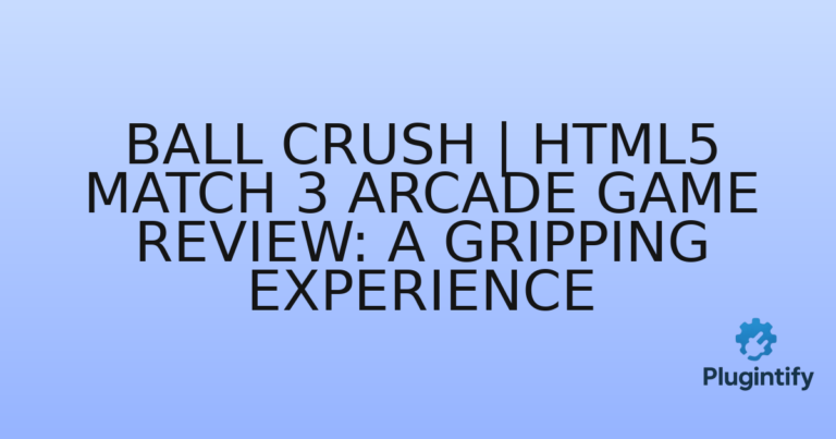 Read more about the article Ball Crush | HTML5 Match 3 Arcade Game Review: A Gripping Experience