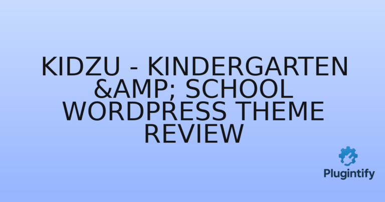 Read more about the article Kidzu – Kindergarten & School WordPress Theme Review