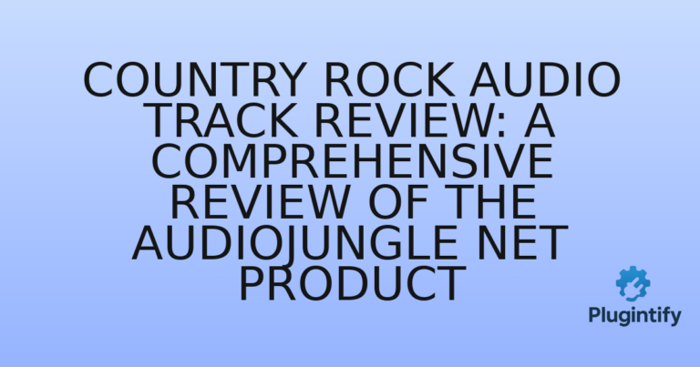 Read more about the article Country Rock Audio Track Review: A Comprehensive Review of the AudioJungle Net Product
