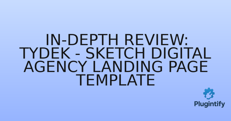 Read more about the article In-Depth Review: Tydek – Sketch Digital Agency Landing Page Template