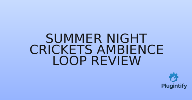 Read more about the article Summer Night Crickets Ambience Loop Review