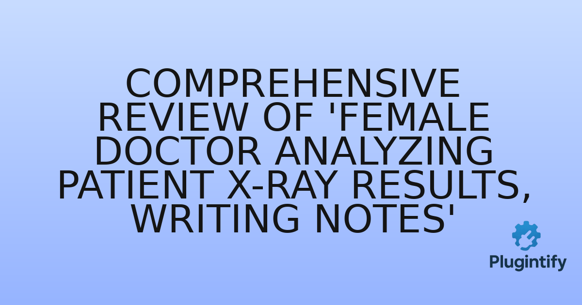 You are currently viewing Comprehensive Review of ‘Female Doctor Analyzing Patient X-ray Results, Writing Notes’