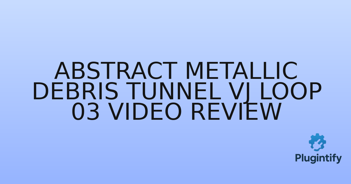 You are currently viewing Abstract Metallic Debris Tunnel Vj Loop 03 Video Review