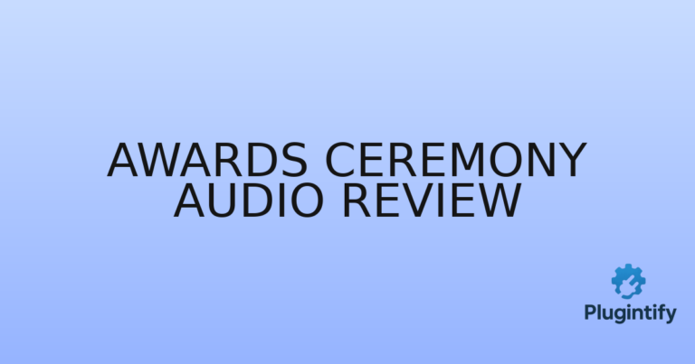 Read more about the article Awards Ceremony Audio Review