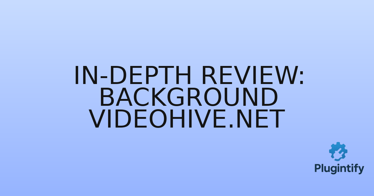 You are currently viewing In-Depth Review: Background Videohive.net
