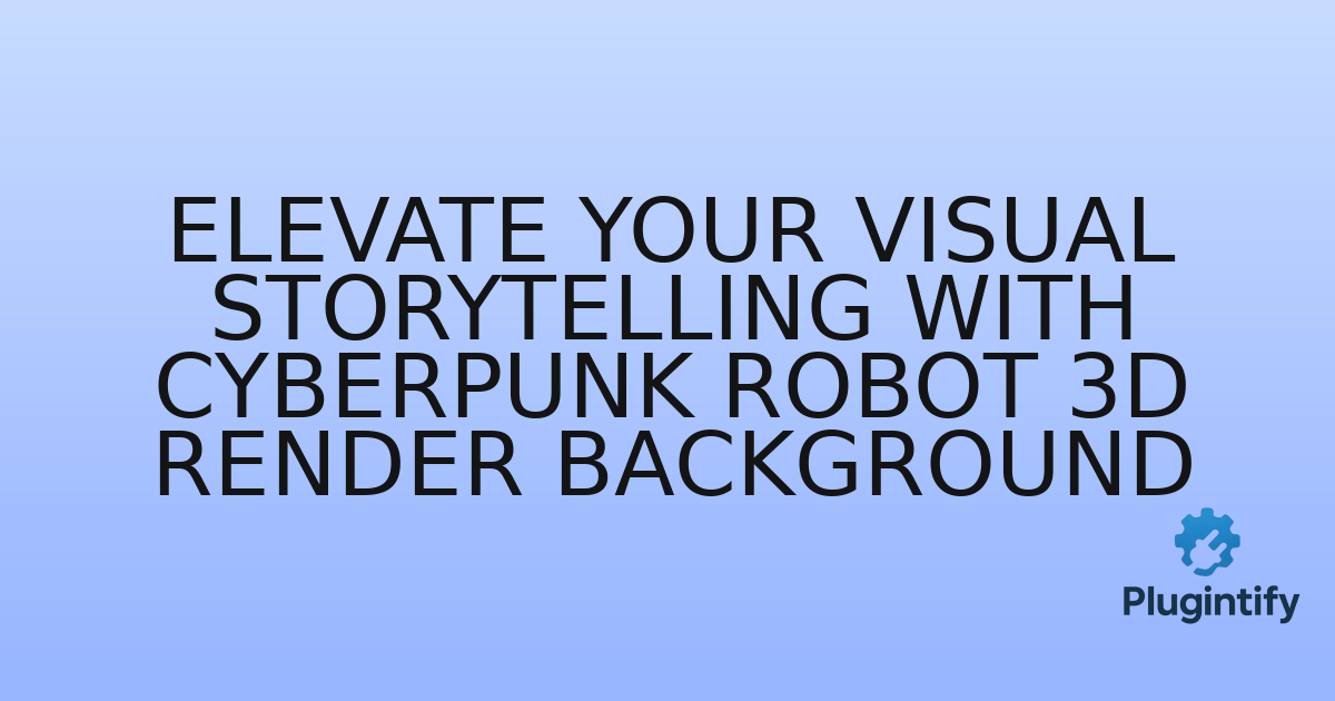 You are currently viewing Elevate Your Visual Storytelling with Cyberpunk Robot 3D Render Background